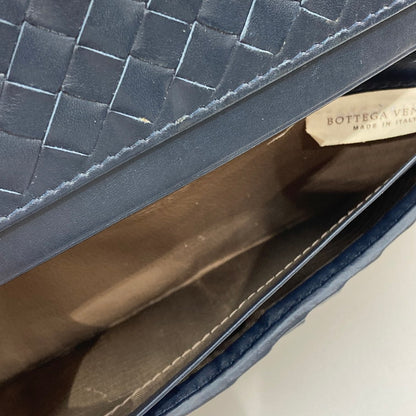 【中古品】【メンズ】 BOTTEGA VENETA ボッテガヴェネタ 長財布 200-260426-WA-09-iwa カラー：ネイビー 万代Net店