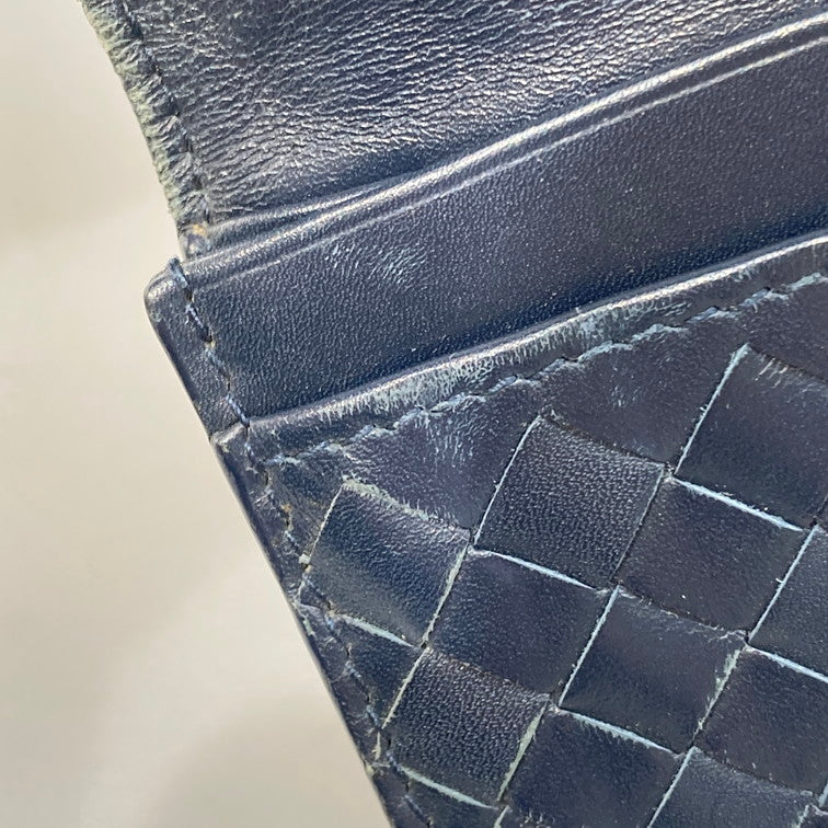 【中古品】【メンズ】 BOTTEGA VENETA ボッテガヴェネタ 長財布 200-260426-WA-09-iwa カラー：ネイビー 万代Net店