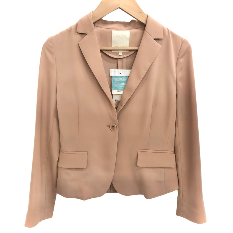 【中古美品】【レディース】 B:MING by BEAMS ビーミング バイ ビームス TAILORED JACKET テーラードジャケット アウター 169-260709-rs-08-fur サイズ：S カラー：ピンク 万代Net店