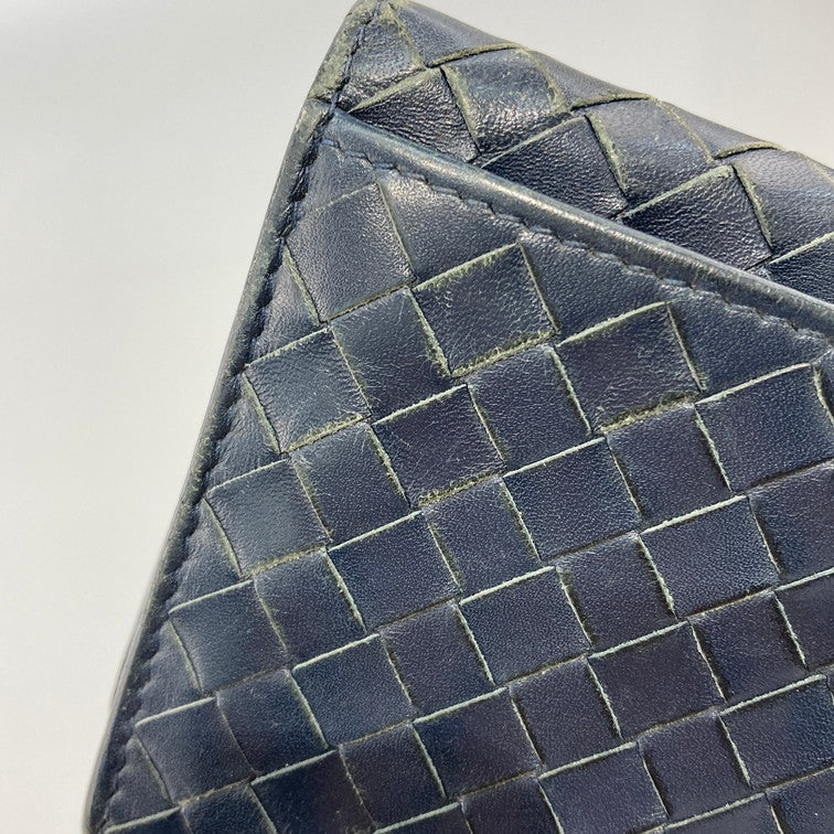 【中古品】【メンズ】 BOTTEGA VENETA ボッテガヴェネタ 長財布 200-260426-WA-09-iwa カラー：ネイビー 万代Net店