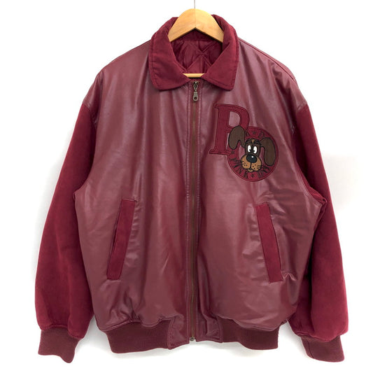 【現状渡し品】【メンズ】 PINK DOG ピンクドッグ JACKET ジャケット ブルゾン 刺繍 アウター ヴィンテージ系 146-250808-rs-01-fur サイズ：L カラー：ワインレッド系 万代Net店