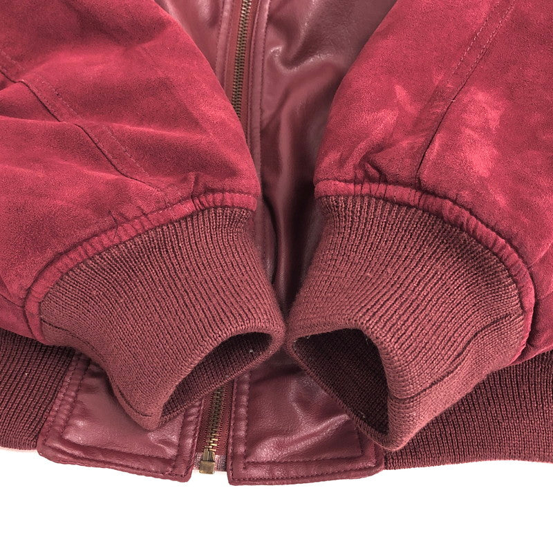 【現状渡し品】【メンズ】 PINK DOG ピンクドッグ JACKET ジャケット ブルゾン 刺繍 アウター ヴィンテージ系 146-250808-rs-01-fur サイズ：L カラー：ワインレッド系 万代Net店