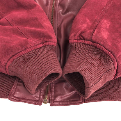 【現状渡し品】【メンズ】 PINK DOG ピンクドッグ JACKET ジャケット ブルゾン 刺繍 アウター ヴィンテージ系 146-250808-rs-01-fur サイズ：L カラー：ワインレッド系 万代Net店