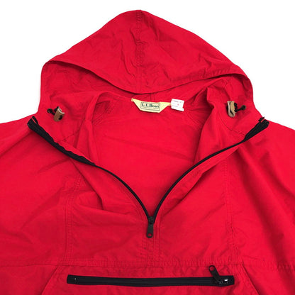 【中古品】【メンズ】 L.L.BEAN エルエルビーン 80S ANORAK NYLON PARKA アノラックパーカー ナイロンジャケット 古着 ヴィンテージ系 146-260422-rs-05-fur サイズ：M カラー：レッド 万代Net店