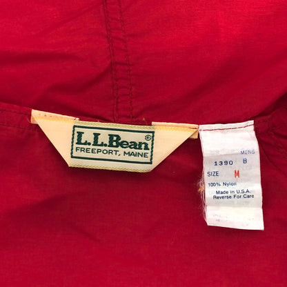 【中古品】【メンズ】 L.L.BEAN エルエルビーン 80S ANORAK NYLON PARKA アノラックパーカー ナイロンジャケット 古着 ヴィンテージ系 146-260422-rs-05-fur サイズ：M カラー：レッド 万代Net店
