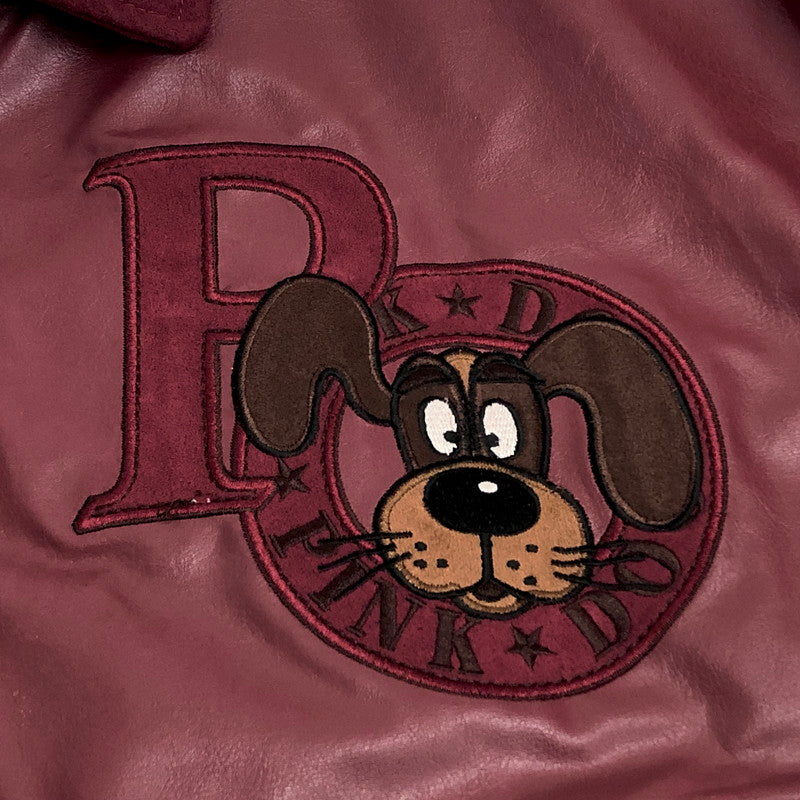 【現状渡し品】【メンズ】 PINK DOG ピンクドッグ JACKET ジャケット ブルゾン 刺繍 アウター ヴィンテージ系 146-250808-rs-01-fur サイズ：L カラー：ワインレッド系 万代Net店