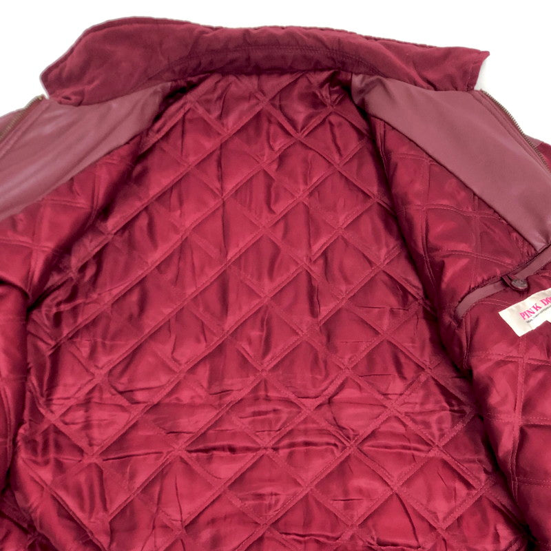【現状渡し品】【メンズ】 PINK DOG ピンクドッグ JACKET ジャケット ブルゾン 刺繍 アウター ヴィンテージ系 146-250808-rs-01-fur サイズ：L カラー：ワインレッド系 万代Net店
