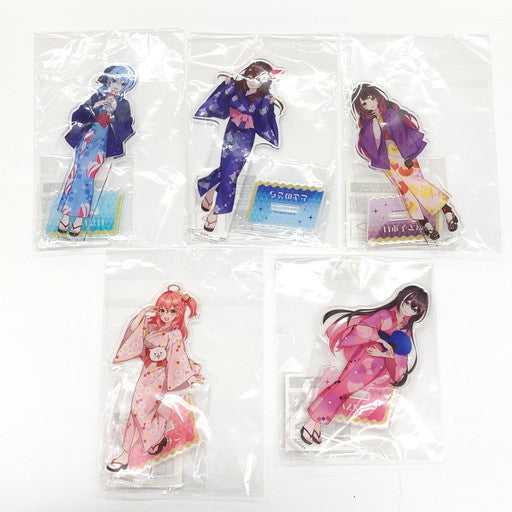 【中古美品】 一部未使用有 ホロライブ 0期生 極楽湯 アクリルスタンド 5種セット 054-260622-mo-02-fur 万代Net店