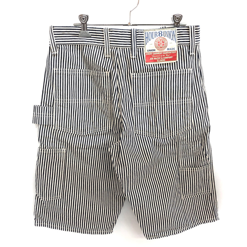 【中古品】【メンズ】 JOE MCCOY ジョーマッコイ 8HOUR UNION HALF PANTS LOT746 エイトアワーユニオン ハーフパンツ ヒッコリー ボトムス 古着 156-260709-rs-09-fur サイズ：28 カラー：ヒッコリー 万代Net店