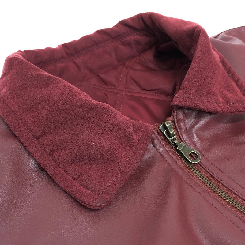 【現状渡し品】【メンズ】 PINK DOG ピンクドッグ JACKET ジャケット ブルゾン 刺繍 アウター ヴィンテージ系 146-250808-rs-01-fur サイズ：L カラー：ワインレッド系 万代Net店
