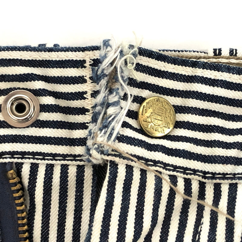 【中古品】【メンズ】 JOE MCCOY ジョーマッコイ 8HOUR UNION HALF PANTS LOT746 エイトアワーユニオン ハーフパンツ ヒッコリー ボトムス 古着 156-260709-rs-09-fur サイズ：28 カラー：ヒッコリー 万代Net店