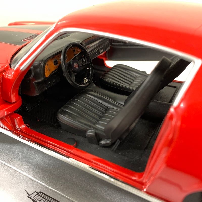 【現状渡し品】 American Muscle 1973 Chevy Camaro Z28 シボレー カマロ マッスルカー ミニカー 061-260624-AS-4-min 万代Net店