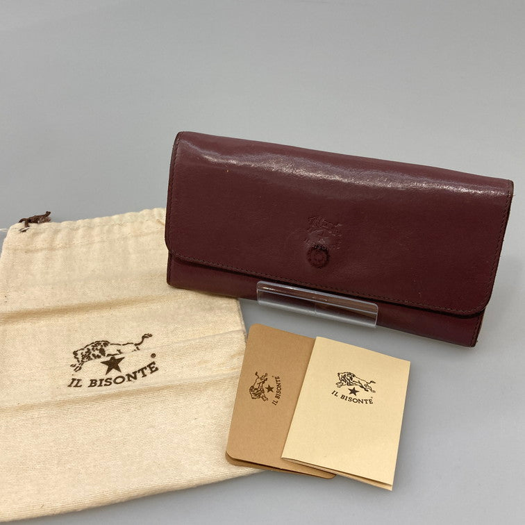 【現状渡し品】【レディース】 IL BISONTE イルビゾンテ 三つ折り長財布 201-260427-WA-04-iwa 万代Net店