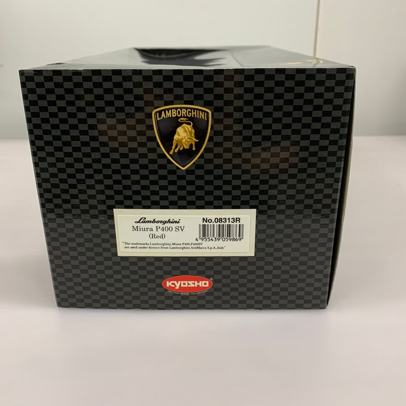 【現状渡し品】 KYOSHO 京商 1/18 Lamborghini Miura P400 SV 赤 ランボルギーニ ミニカー 061-260624-AS-9-min 万代Net店