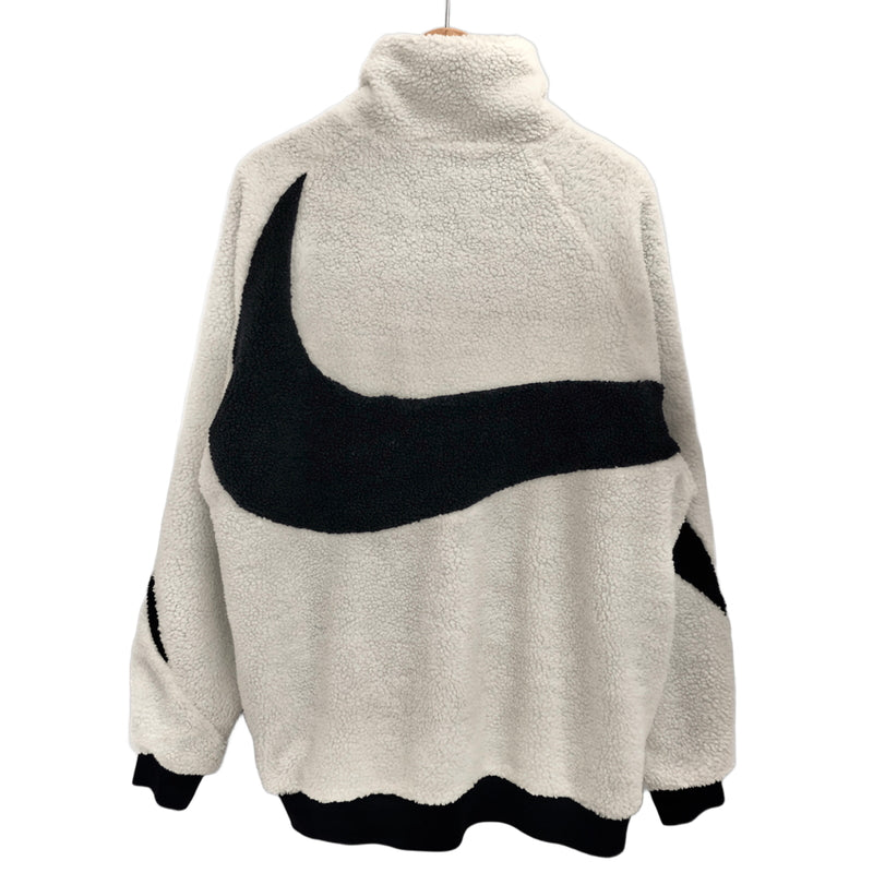 【現状渡し品】【メンズ】 NIKE ナイキ BIG SWOOSH BOA JACKET BQ6546-114 ビッグスウッシュ リバーシブル ボアジャケット アウター 古着 148-261005-rs-03-fur サイズ：XL カラー：ホワイト/ネイビー 万代Net店