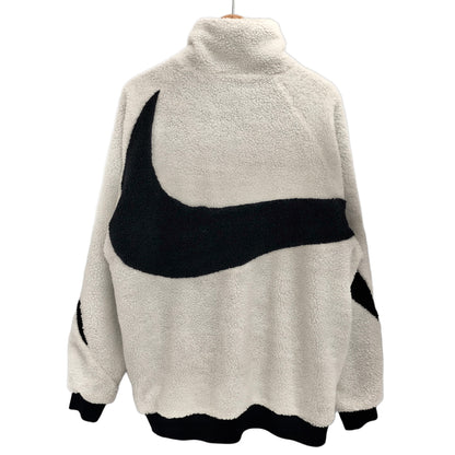 【現状渡し品】【メンズ】 NIKE ナイキ BIG SWOOSH BOA JACKET BQ6546-114 ビッグスウッシュ リバーシブル ボアジャケット アウター 古着 148-261005-rs-03-fur サイズ：XL カラー：ホワイト/ネイビー 万代Net店