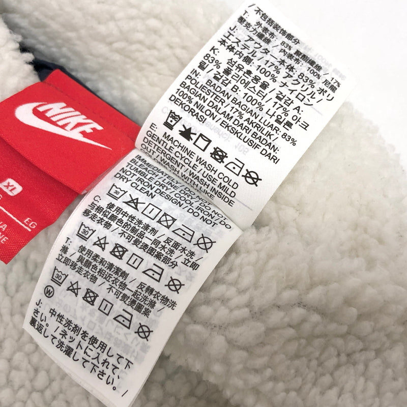 【現状渡し品】【メンズ】 NIKE ナイキ BIG SWOOSH BOA JACKET BQ6546-114 ビッグスウッシュ リバーシブル ボアジャケット アウター 古着 148-261005-rs-03-fur サイズ：XL カラー：ホワイト/ネイビー 万代Net店