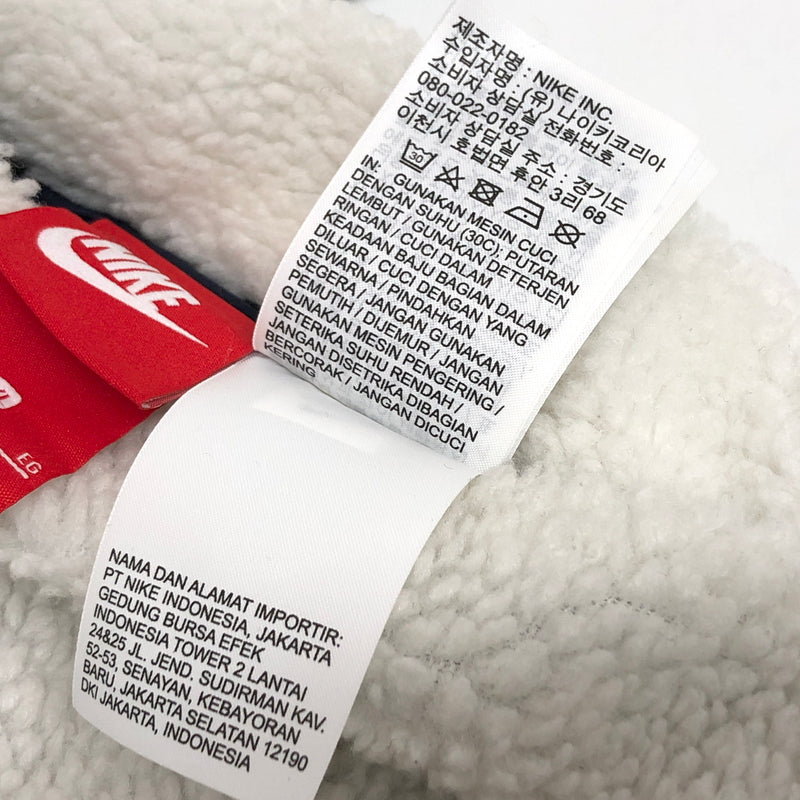 【現状渡し品】【メンズ】 NIKE ナイキ BIG SWOOSH BOA JACKET BQ6546-114 ビッグスウッシュ リバーシブル ボアジャケット アウター 古着 148-261005-rs-03-fur サイズ：XL カラー：ホワイト/ネイビー 万代Net店