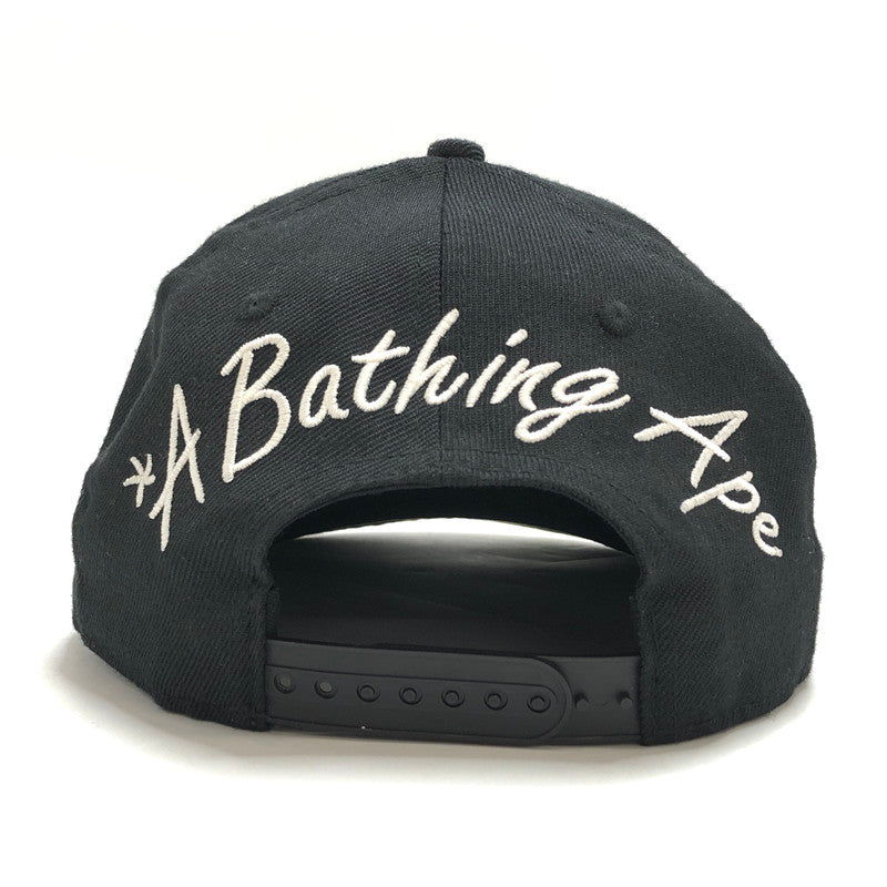 【中古品】【メンズ/レディース】 A BATHING APE アベイシングエイプ × NEW ERA BAPE NEW ERA 9FIFTY CAP キャップ 帽子 アクセサリー 185-260129-rs-02-fur サイズ：F カラー：ブラック 万代Net店