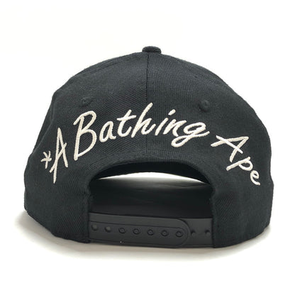 【中古品】【メンズ/レディース】 A BATHING APE アベイシングエイプ × NEW ERA BAPE NEW ERA 9FIFTY CAP キャップ 帽子 アクセサリー 185-260129-rs-02-fur サイズ：F カラー：ブラック 万代Net店