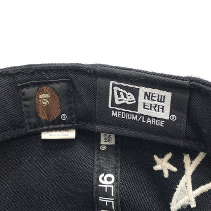【中古品】【メンズ/レディース】 A BATHING APE アベイシングエイプ × NEW ERA BAPE NEW ERA 9FIFTY CAP キャップ 帽子 アクセサリー 185-260129-rs-02-fur サイズ：F カラー：ブラック 万代Net店