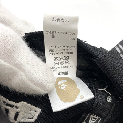 【中古品】【メンズ/レディース】 A BATHING APE アベイシングエイプ × NEW ERA BAPE NEW ERA 9FIFTY CAP キャップ 帽子 アクセサリー 185-260129-rs-02-fur サイズ：F カラー：ブラック 万代Net店