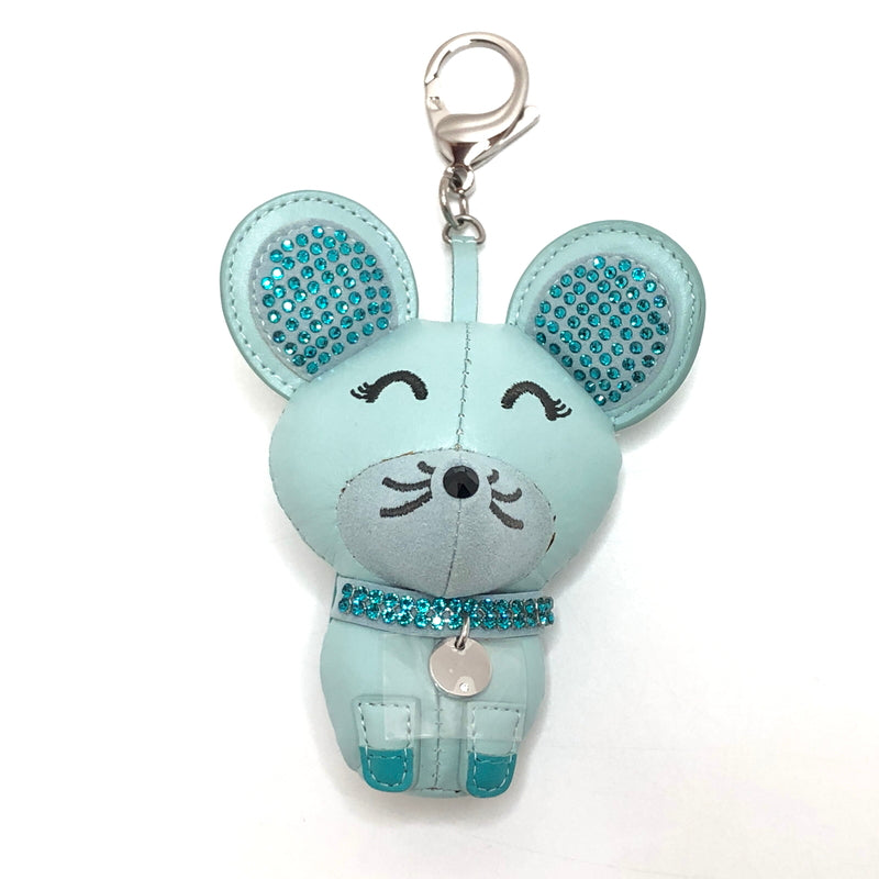 【中古品】【レディース】 SWAROVSKI スワロフスキー GIP GIP 5494436 ギップギップ バッグチャーム キーホルダー ネズミ 子年 マスコット 208-261005-rs-05-fur カラー：ミントグリーン系 万代Net店