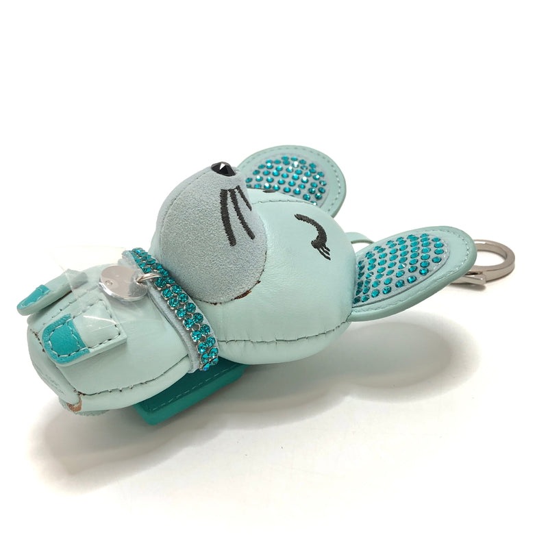 【中古品】【レディース】 SWAROVSKI スワロフスキー GIP GIP 5494436 ギップギップ バッグチャーム キーホルダー ネズミ 子年 マスコット 208-261005-rs-05-fur カラー：ミントグリーン系 万代Net店