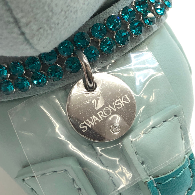 【中古品】【レディース】 SWAROVSKI スワロフスキー GIP GIP 5494436 ギップギップ バッグチャーム キーホルダー ネズミ 子年 マスコット 208-261005-rs-05-fur カラー：ミントグリーン系 万代Net店