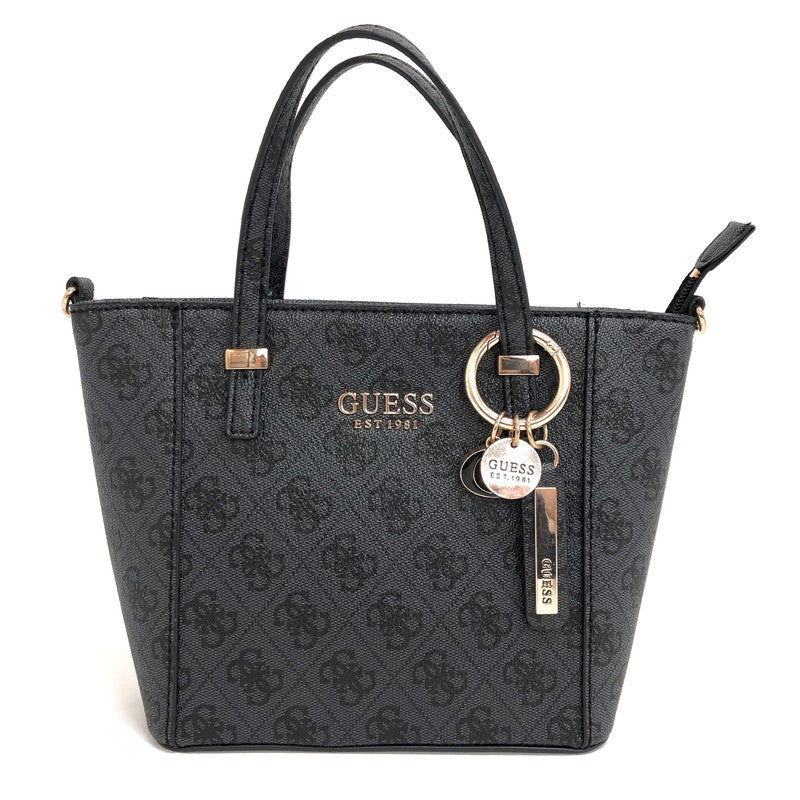 【中古品】【レディース】 Guess ゲス 2WAY BAG JB745677 ショルダーバッグ ハンドバッグ 総柄 鞄 188-250507-rs-04-fur カラー：ブラック系 万代Net店