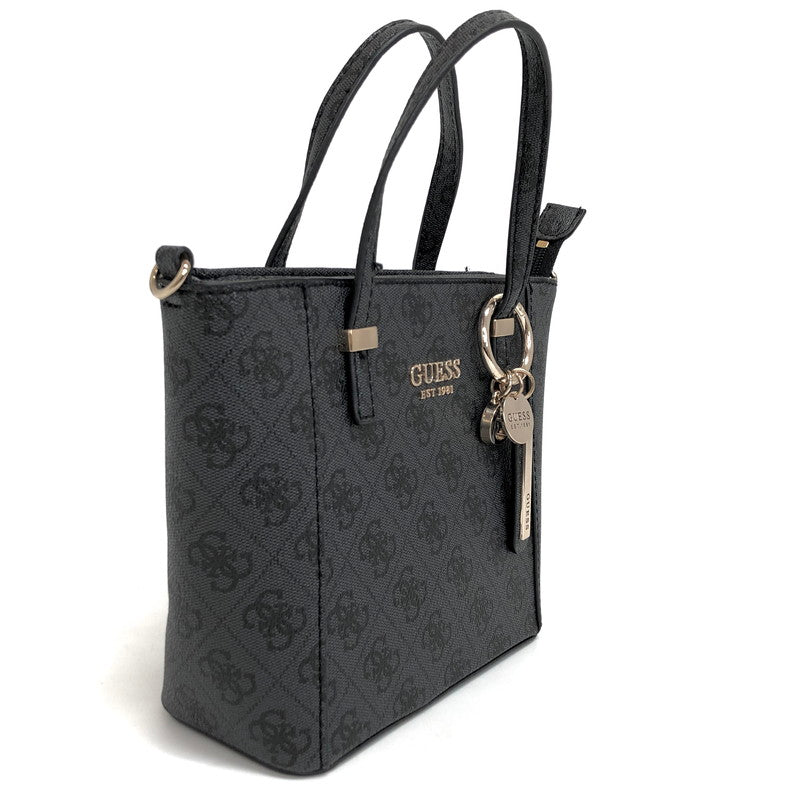 【中古品】【レディース】 Guess ゲス 2WAY BAG JB745677 ショルダーバッグ ハンドバッグ 総柄 鞄 188-250507-rs-04-fur カラー：ブラック系 万代Net店