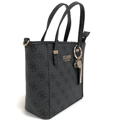 【中古品】【レディース】 Guess ゲス 2WAY BAG JB745677 ショルダーバッグ ハンドバッグ 総柄 鞄 188-250507-rs-04-fur カラー：ブラック系 万代Net店