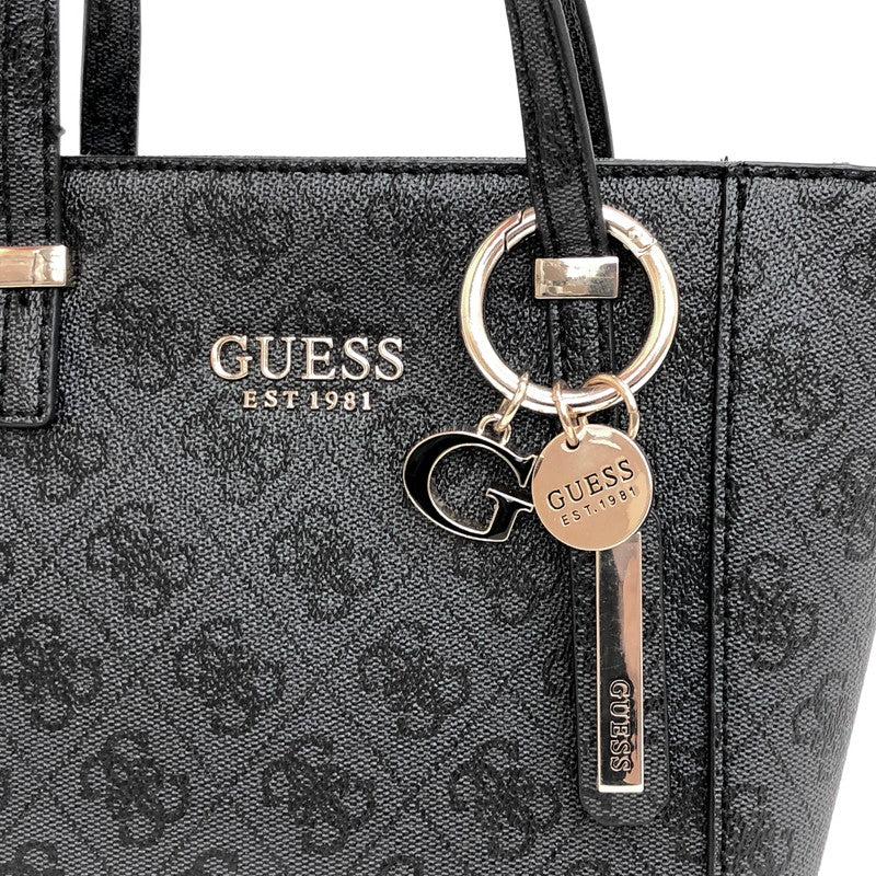 【中古品】【レディース】 Guess ゲス 2WAY BAG JB745677 ショルダーバッグ ハンドバッグ 総柄 鞄 188-250507-rs-04-fur カラー：ブラック系 万代Net店