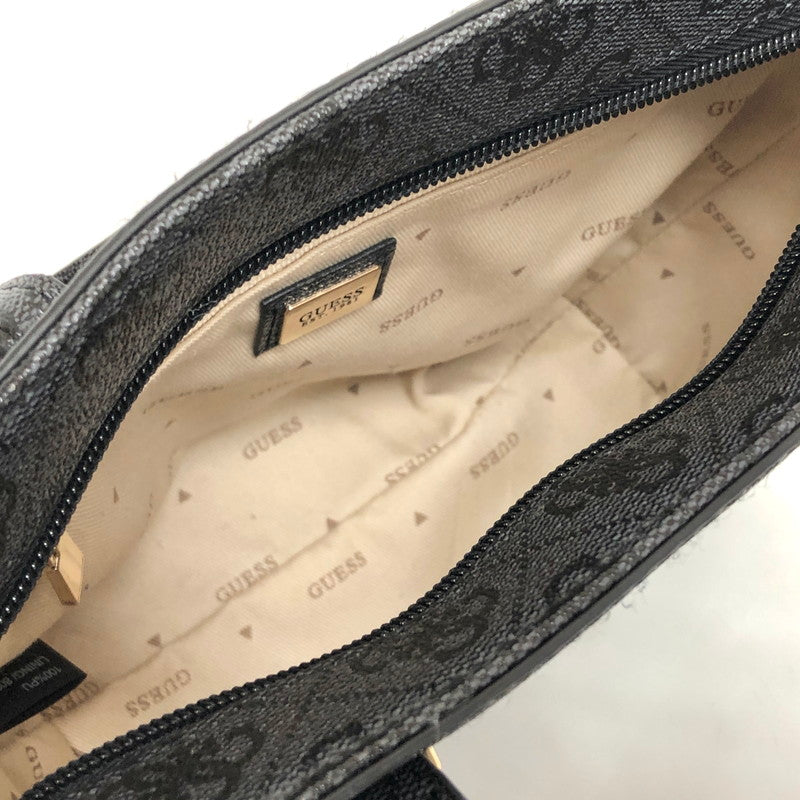 【中古品】【レディース】 Guess ゲス 2WAY BAG JB745677 ショルダーバッグ ハンドバッグ 総柄 鞄 188-250507-rs-04-fur カラー：ブラック系 万代Net店