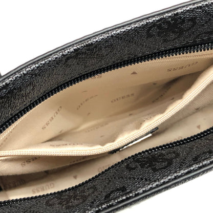 【中古品】【レディース】 Guess ゲス 2WAY BAG JB745677 ショルダーバッグ ハンドバッグ 総柄 鞄 188-250507-rs-04-fur カラー：ブラック系 万代Net店