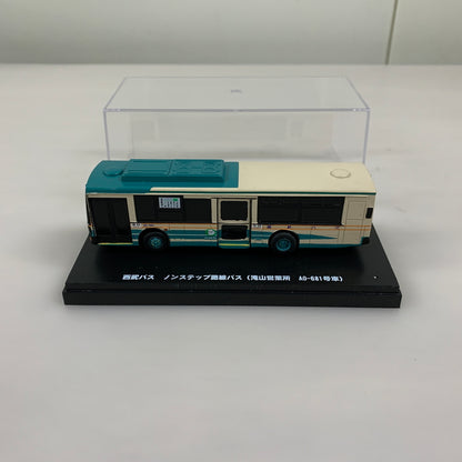 【中古品】 西武バス ノンステップ路線バス AO681号車 コールドキャスト製 塗装済み ミニカー 061-260624-AS-15-min 万代Net店