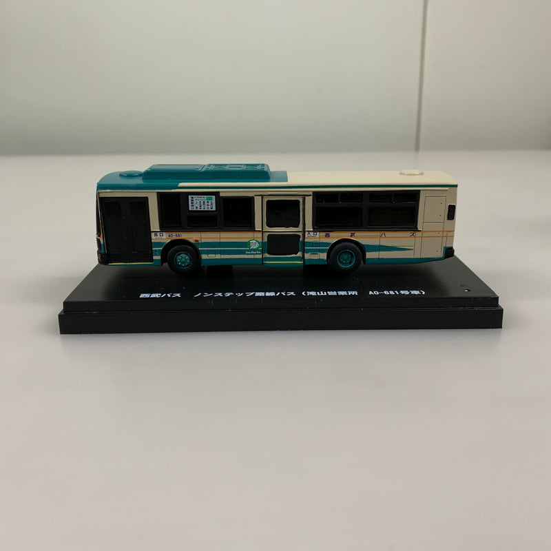 【中古品】 西武バス ノンステップ路線バス AO681号車 コールドキャスト製 塗装済み ミニカー 061-260624-AS-15-min 万代Net店