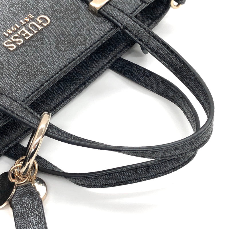 【中古品】【レディース】 Guess ゲス 2WAY BAG JB745677 ショルダーバッグ ハンドバッグ 総柄 鞄 188-250507-rs-04-fur カラー：ブラック系 万代Net店