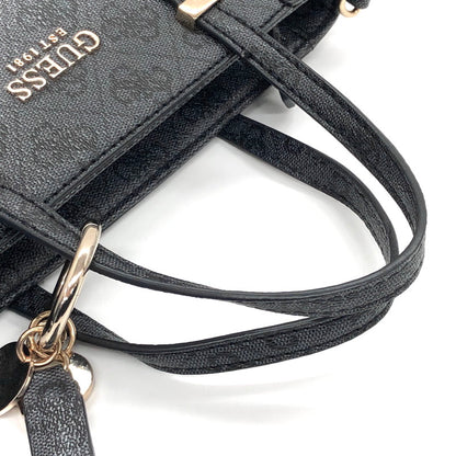 【中古品】【レディース】 Guess ゲス 2WAY BAG JB745677 ショルダーバッグ ハンドバッグ 総柄 鞄 188-250507-rs-04-fur カラー：ブラック系 万代Net店