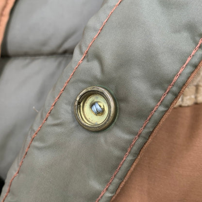 【中古品】【メンズ】 BRANDON COLORADO USA製 DOWN VEST ダウン ベスト アウター 146-260816-kh-04-izu サイズ：S カラー：ブラウン×ベージュ 万代Net店