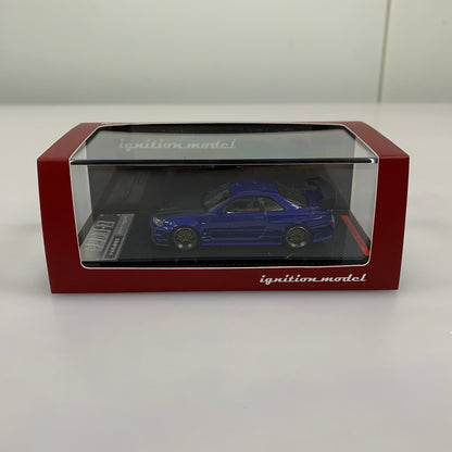 【中古品】 TKカンパニー イグニッションモデル 1 64 ニスモ R34 GT-R Z-tune Blue Metallic 完成品 ミニカー 061-260624-AS-16-min 万代Net店