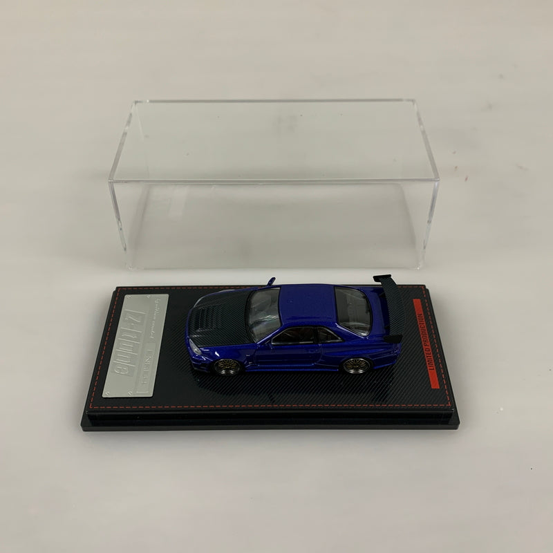【中古品】 TKカンパニー イグニッションモデル 1 64 ニスモ R34 GT-R Z-tune Blue Metallic 完成品 ミニカー 061-260624-AS-16-min 万代Net店