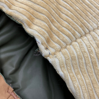 【中古品】【メンズ】 BRANDON COLORADO USA製 DOWN VEST ダウン ベスト アウター 146-260816-kh-04-izu サイズ：S カラー：ブラウン×ベージュ 万代Net店