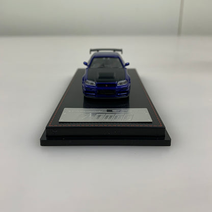 【中古品】 TKカンパニー イグニッションモデル 1 64 ニスモ R34 GT-R Z-tune Blue Metallic 完成品 ミニカー 061-260624-AS-16-min 万代Net店