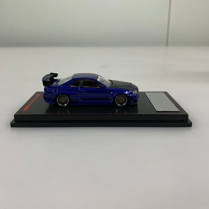 【中古品】 TKカンパニー イグニッションモデル 1 64 ニスモ R34 GT-R Z-tune Blue Metallic 完成品 ミニカー 061-260624-AS-16-min 万代Net店