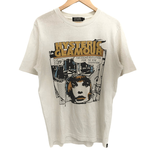 【ジャンク品】【メンズ】 HYSTERIC GLAMOUR ヒステリックグラマー 0202CT08 半袖 Tシャツ トップス 古着 140-261007-rs-01-fur サイズ：L カラー：ホワイト 万代Net店