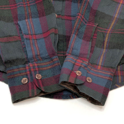 【中古品】【メンズ】 ST.JOHN’S BAY セントジョンズベイ 80S ACRYLIC CHECK SHIRT チェックシャツ 長袖 トップス ヴィンテージ 146-260423-rs-06-fur サイズ：L カラー：マルチカラー 万代Net店