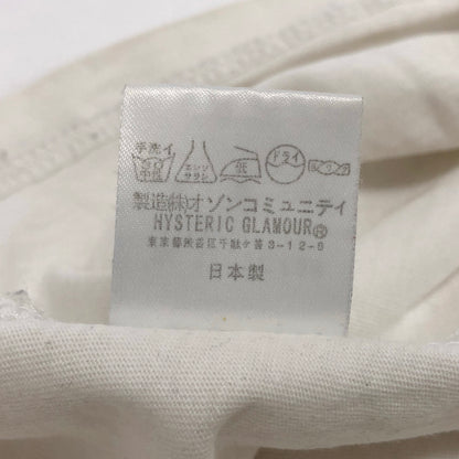 【ジャンク品】【メンズ】 HYSTERIC GLAMOUR ヒステリックグラマー 0202CT08 半袖 Tシャツ トップス 古着 140-261007-rs-01-fur サイズ：L カラー：ホワイト 万代Net店