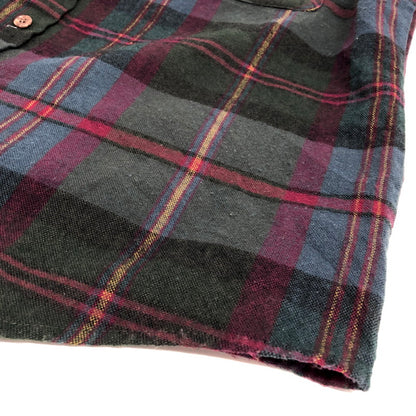 【中古品】【メンズ】 ST.JOHN’S BAY セントジョンズベイ 80S ACRYLIC CHECK SHIRT チェックシャツ 長袖 トップス ヴィンテージ 146-260423-rs-06-fur サイズ：L カラー：マルチカラー 万代Net店