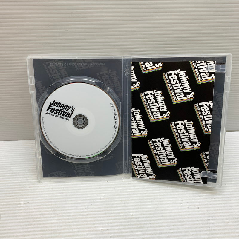 【現状渡し品】 Johnny’s Festival Thank you 2021 Hello 2022 通常盤初回プレス仕様 DVD 010-250731-ks-09-min 万代Net店